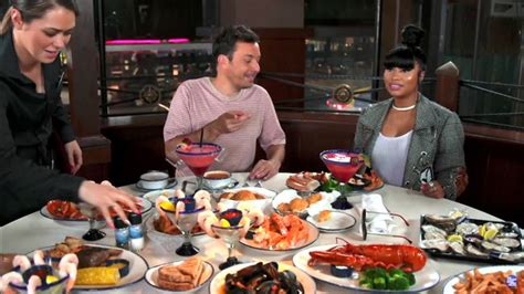 Nicki Minaj And Jimmy Fallon Go To Red Lobster