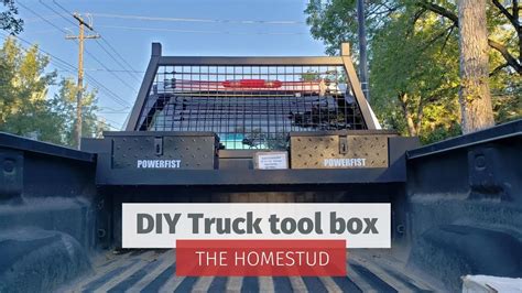 Diy Pickup Truck Toolbox Truck Tool Organization Ideas Youtube
