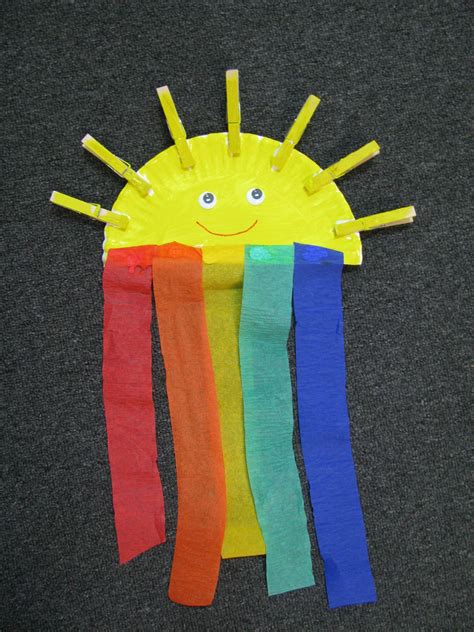 Sun And Rainbow Preschool Crafts Daycare Crafts Classroom Crafts
