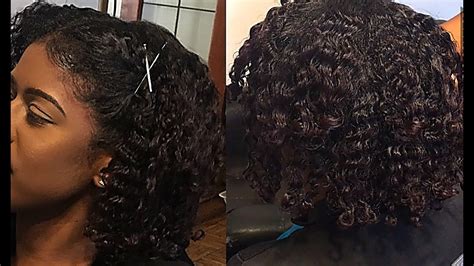 Defined Curls On Relaxed Hair Tutorial Makeover My Sister Pt1