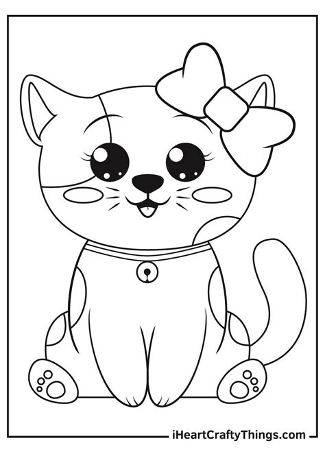 Cute Kitten Coloring Pages Updated 2021