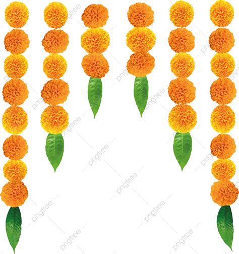 Marigold Flower Decoration Vector Hd Png Images Toran Marigold