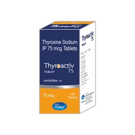 Thyroactiv Thyroxine Sodium Tablets At Best Price In Vasai Virar