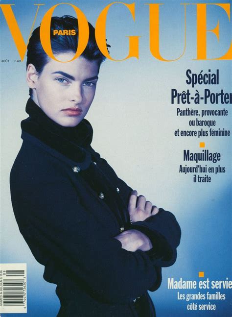 Vogue Paris 1989 Model Linda Evangelista En 2020 Linda Evangelista
