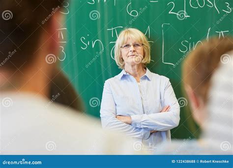 Senior Woman As Lecturer With Authority Stock Photo Image Of