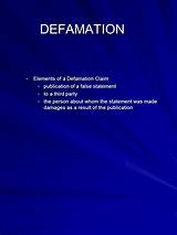 Pictures of What Are The Elements Of A Defamation Claim