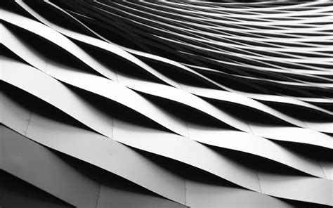 Download Wallpapers White 3d Waves Modern Facade Waves 3d Art Waves