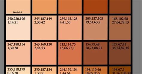 Skin Tone Color Code Human Skin Tone Color Palette Hex Rgb Codes Similar Pantone Color Name