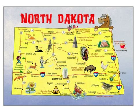 Maps Of North Dakota Collection Of Maps Of North Dakota State Usa