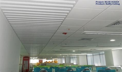 Curv ceiling baffles come with a stiffening trim that ensures proper installation. Baffle Ceiling | LD Square Technologies India Pvt. Ltd ...