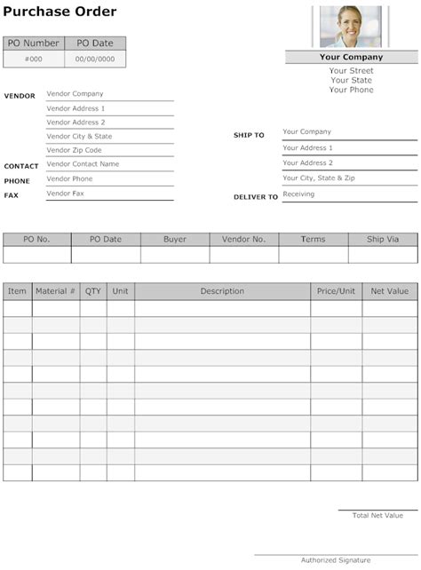 purchase order form software  form templates
