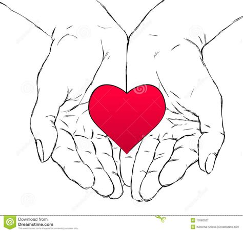 Hands And Heart Stock Vector Illustration Of Hand Human 17680027