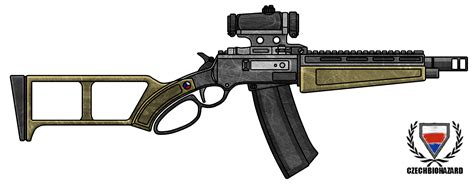 Fictional Firearm Hc 308 Lever Action Rifle By Czechbiohazard On