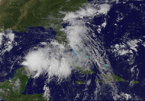 Satellite Sees Large Tropical Depression 9 In The Gulf Of Mexico