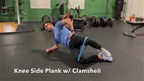Knee Side Plank W Clamshell Youtube