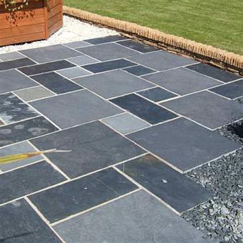 Bradstone Natural Slate Paving Blue Black Patio Pack 1020 M2 Per