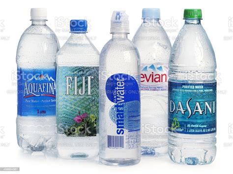 Interesting dasani bottled water was banned in the uk. Bottled Water On A White Background Stock Photo - Download ...
