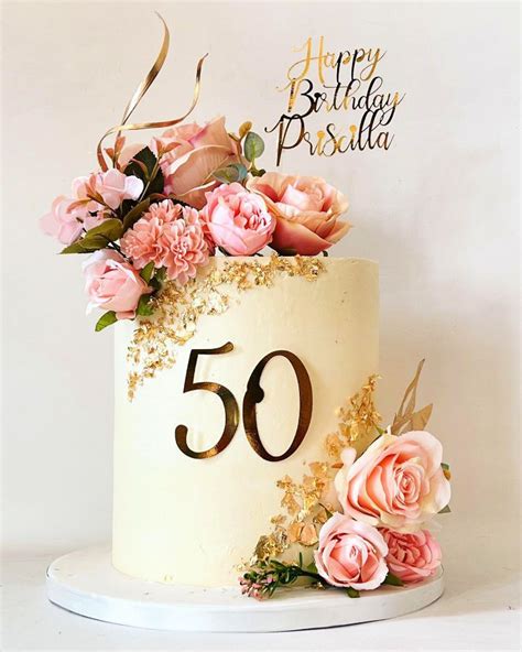 25 Beautiful 50th Birthday Cake Ideas For Men And Women 50th Birthday Cake 60th Birthday Cakes