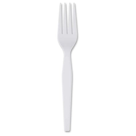Dixie® Heavy Weight Disposable White Plastic Fork Tableware Forks