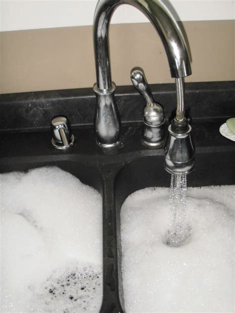 A double kitchen sink usually consists of a normal drain and a garbage disposal. Unclog Your Kitchen Sink Drain Tonight with Zip-It Tool ...