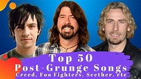 Top 50 Post Grunge Songs. The Best Post Grunge Songs - YouTube