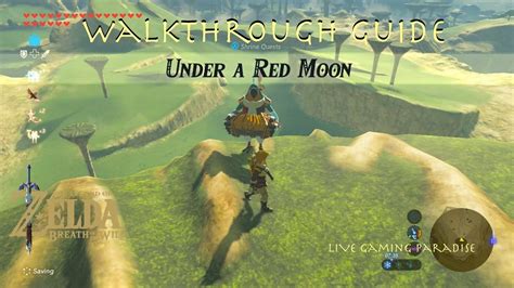 Breath Of The Wild Under A Red Moon Mijah Rokee Shrine Guide Youtube