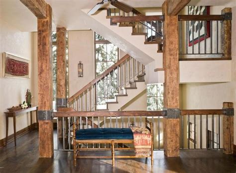 Great Attic Rustic Staircase Rustic Stairs Stair Railing Design