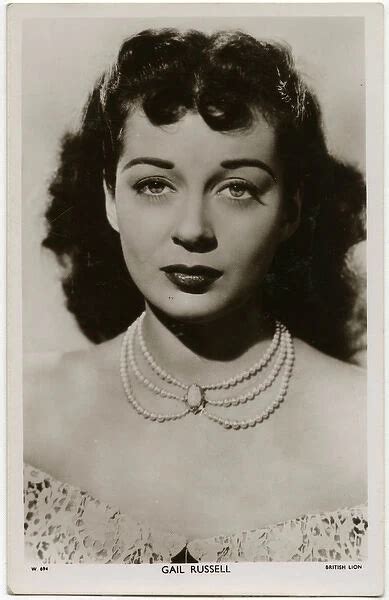 Gail Russell 1924 1961 American Film Actress Available As Framed