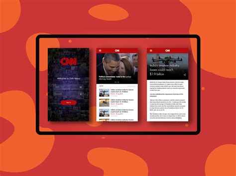 Cnn News App Ui Sample On Behance