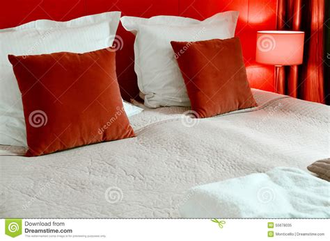 double bed in hotel room accommodation stock image image of elegance towel 55678035
