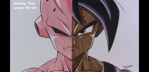 These battles are as intense as they come. Kid Buu/Uub drawing by TolgArt : dbz