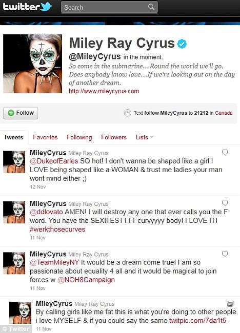 I Love My Womanly Curves Miley Cyrus Hits Back At Cruel Fat