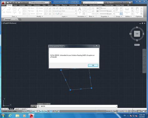 This feature has been around for many years. Fatal error while using Hatch command in AutoCAD 2014 ...