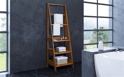 Chances are you'll discovered another bathroom ladder shelf better design ideas. ᐈLuxury 【Aquatica Universal 70.75" Waterproof Iroko Wood ...