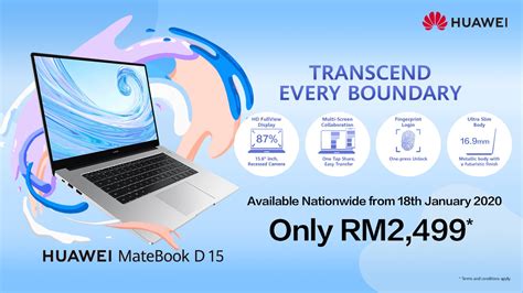 Check the reviews, specs, color(space grey/mystic silver), release date and other recommended laptops in priceprice.com. HUAWEI MateBook D 15 Available Now in Malaysia for RM ...