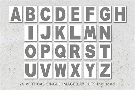 Until 1835, the english alphabet consisted of 27 letters: 8.5x11 Photo Template pack Alphabet Template Pack Letter ...