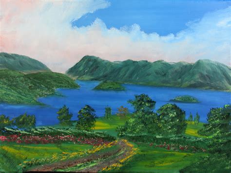 Leonard Parker Artwork Smith Mountain Lake Original Painting Oil