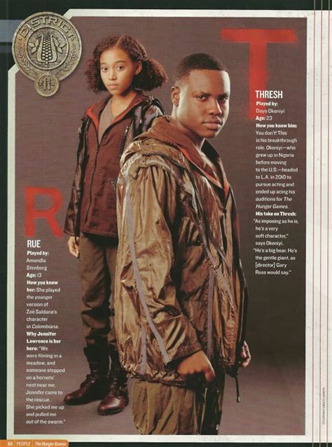 Rue And Thresh The Hunger Games Movie Photo 29485738 Fanpop