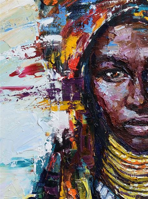 African Queen Portrait Painting Original Oil Painting 2016 Oil