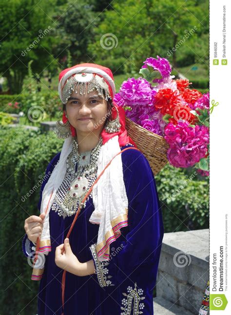 Beautiful Kashmiri Girl 5 Stock Photo Image Of Jewellery