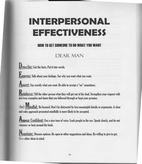 Generic formulations & therapist resources. The Art of Dialectical Behavior Therapy: Interpersonal ...