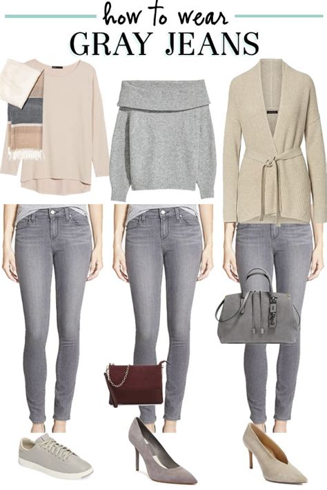 How To Wear Gray Jeans Three Different Ways