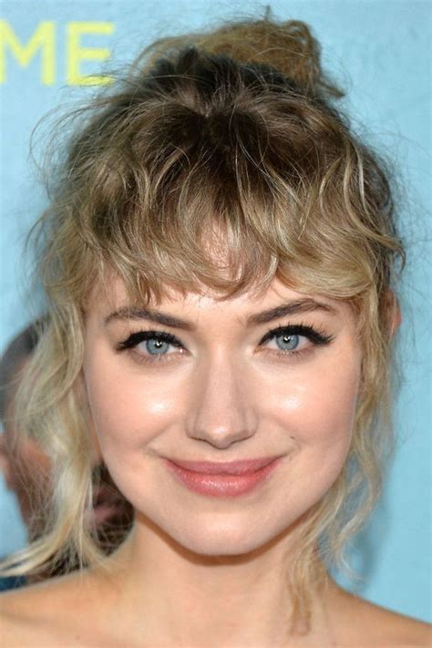 Imogen Poots Hairstyles With Bangs Imogen Poots Curly Hair Styles