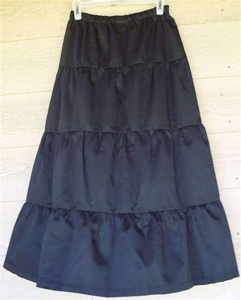 Tiered Twill Prairie Skirt Prairie Skirt Modest Skirts Womens Skirt