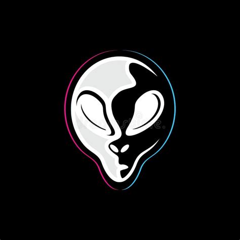Alien Head Character Mascot Alien Logo Stock Vector Illustration Of