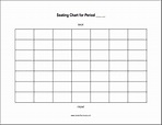 7 x 7 Horizontal Classroom Seating Chart | Student Handouts