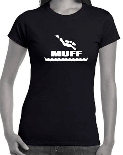 muff diver funny t shirts men s women s scuba lesbian singlets new top size tee ebay