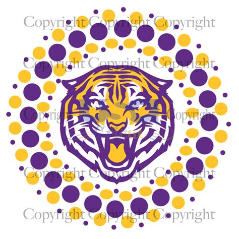 Spiral Stencils Tigers Logo Svg Lsu Tigers Logo Design Svg Files For