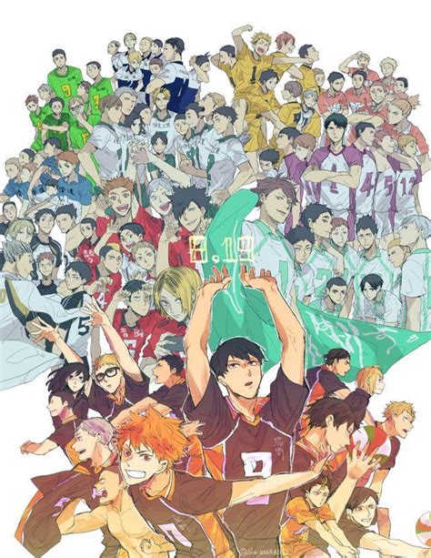 All Haikyuu Team Haikyuu Mangá Anime Fanarts Anime