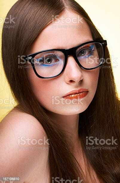 Teenage Girl Wearing Glasses Stock Photo Download Image Now